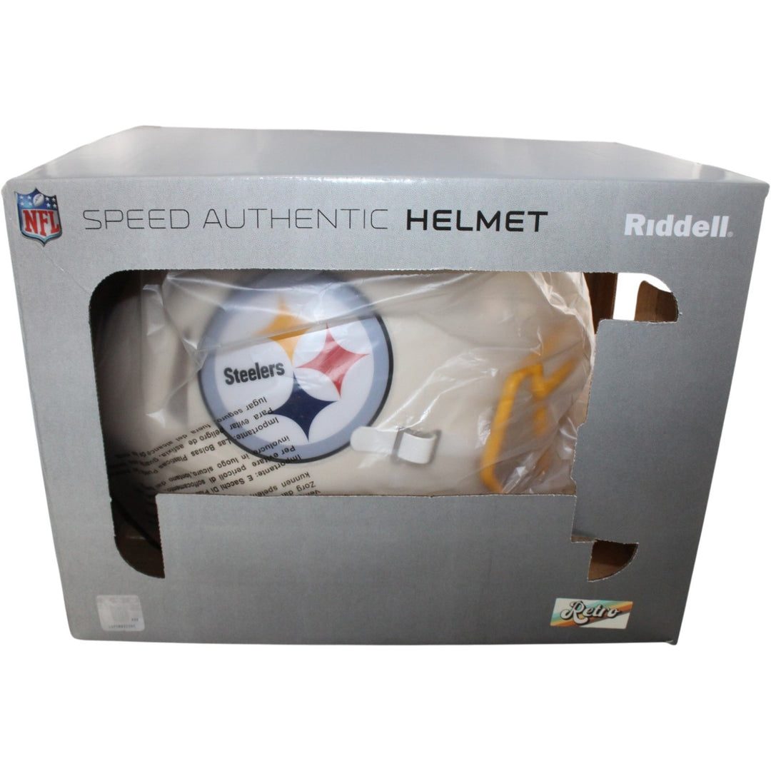 TJ Watt Autographed Pittsburgh Steelers Authentic Retro Helmet Beckett WIT 56207