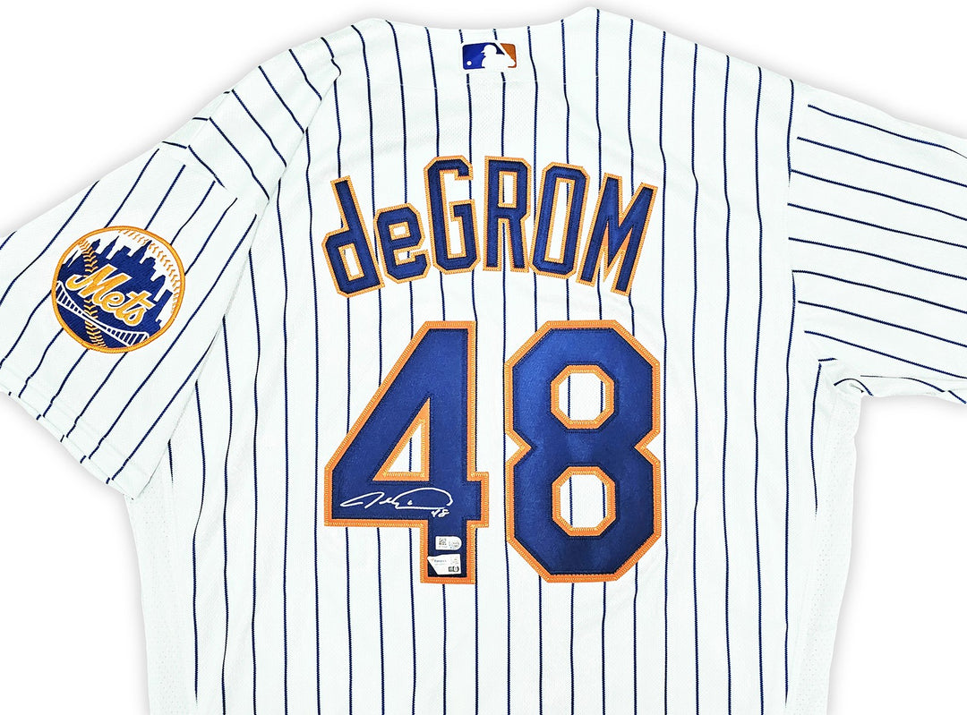 Mets Jacob deGrom Signed White Nike Authentic Jersey Size 44 Fanatics Holo