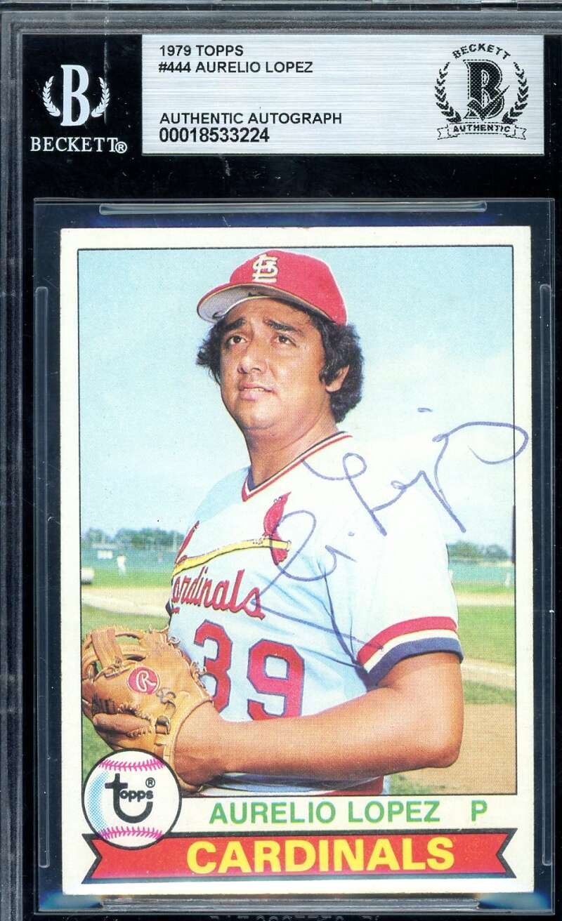 Aurelio Lopez Beckett BAS Signed 1979 Topps Rookie Autograph