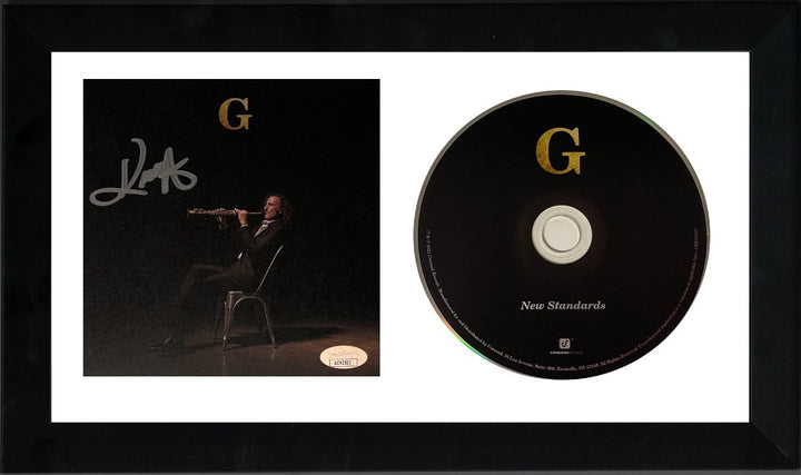 Kenny G signed 2021 New Standards 5x5 Art Card Framed w/ CD/Cover Booklet- JSA
