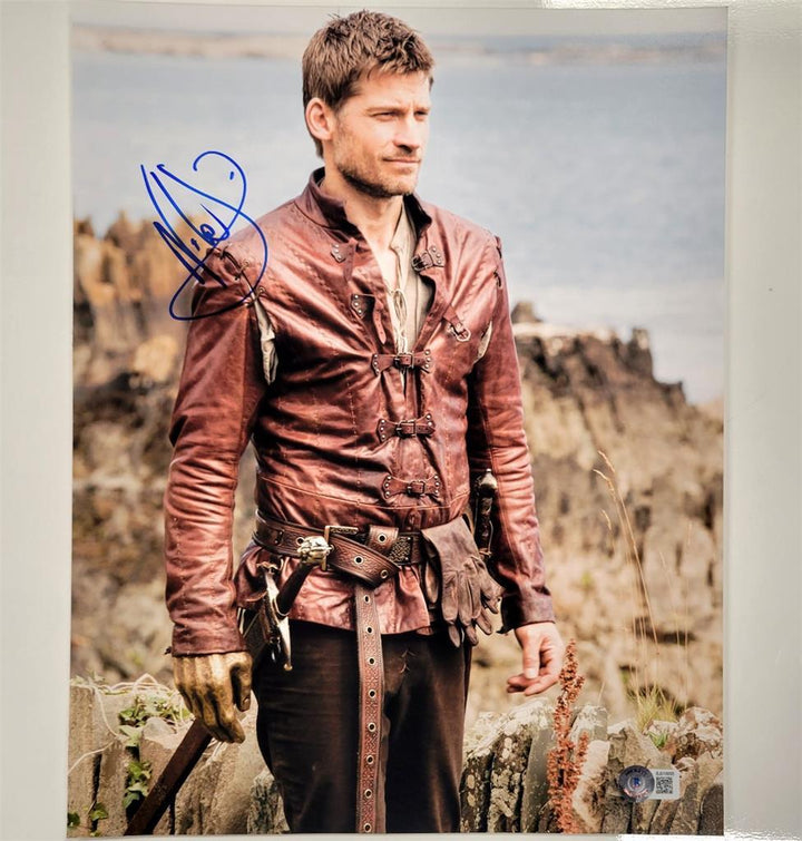 Nikolaj Coster-Waldau signed Game of Thrones 11x14 photo autograph Beckett BAS