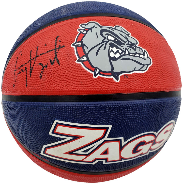 Corey Kispert Signed Gonzaga Bulldogs Logo Rubber Basketball MCS Holo
