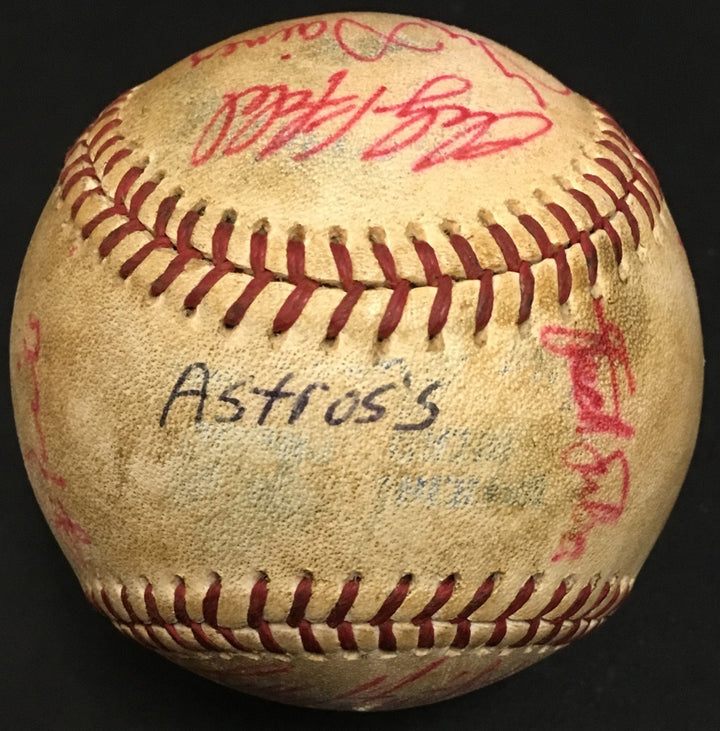 1988 Houston Astros team signed baseball 13 auto Yogi Berra Mike Scott CBM COA