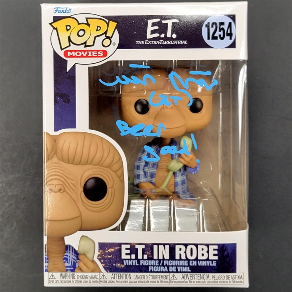 Matthew De Meritt signed "Beer good" E.T. in Robe Funko Pop ~ BAS Witness Holo