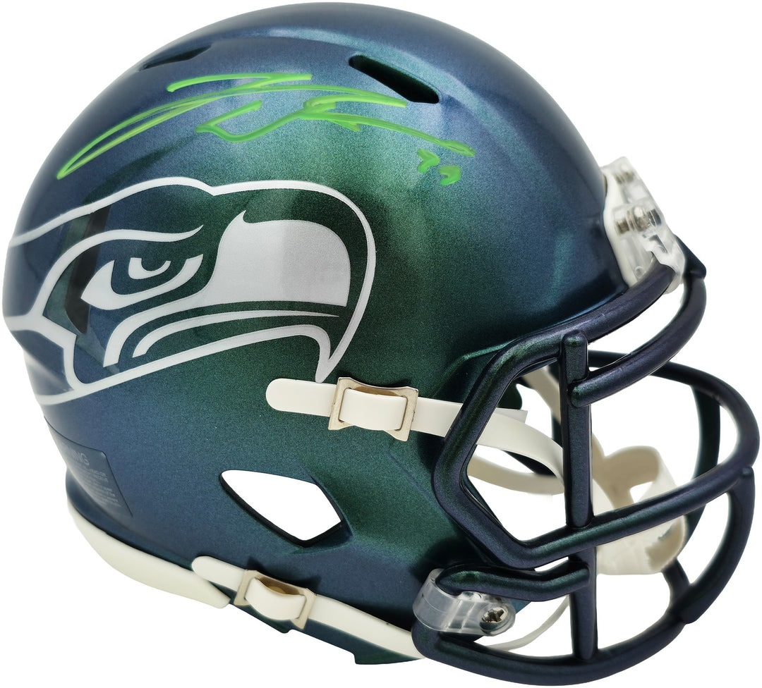 Leonard Williams Signed Seahawks Rivalries Speed Mini Helmet GRAD Witness