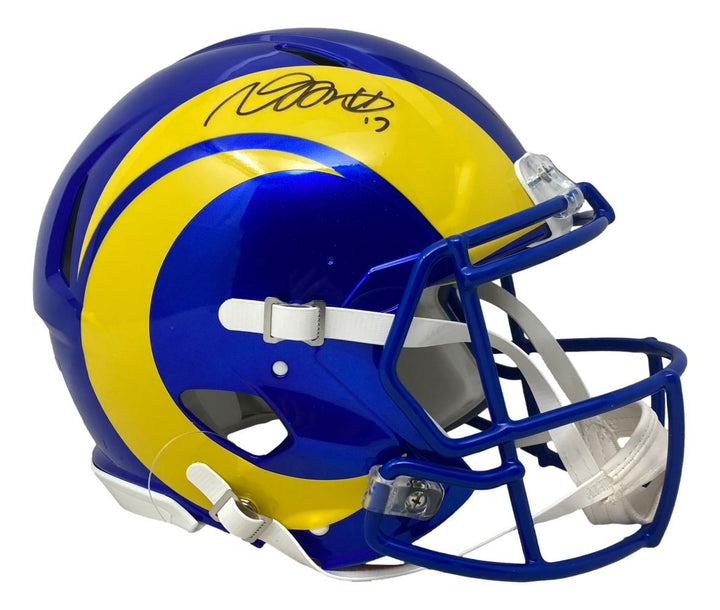 Davante Adams Signed Los Angeles Rams Full Size Authentic Speed Helmet BAS