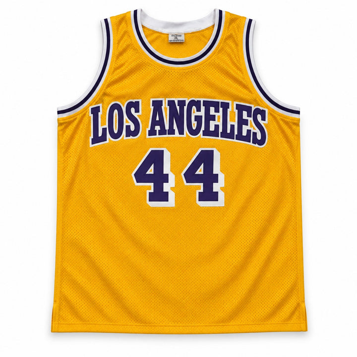 Jerry West Signed Lakers Yellow Custom Jersey JSA Witness