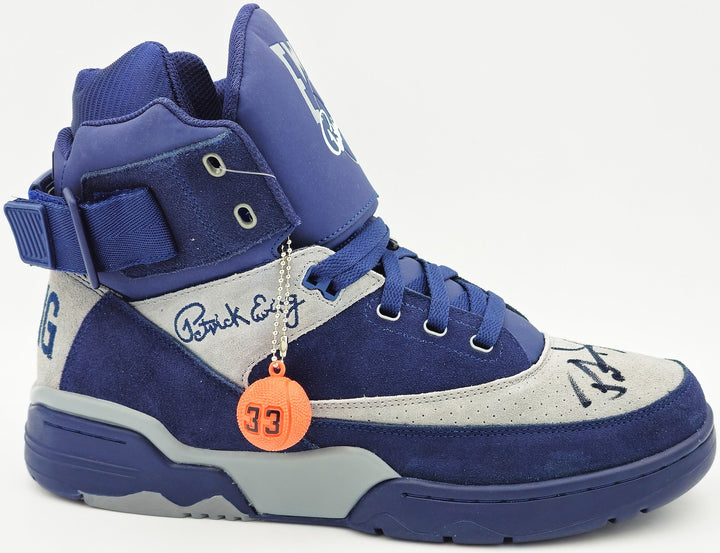 Patrick Ewing Auto Navy Athletics 33 HI OG Shoe Georgetown Hoyas Size 13 BAS