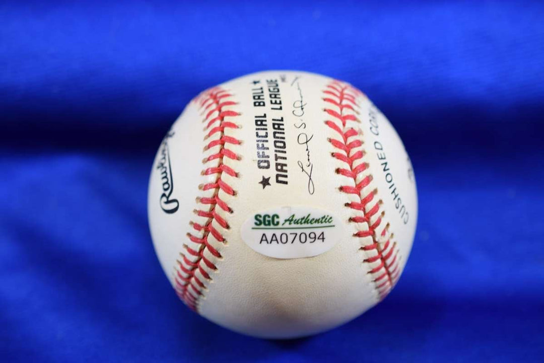 Phil Niekro SGC COA ONL National League Signed Baseball Autograph