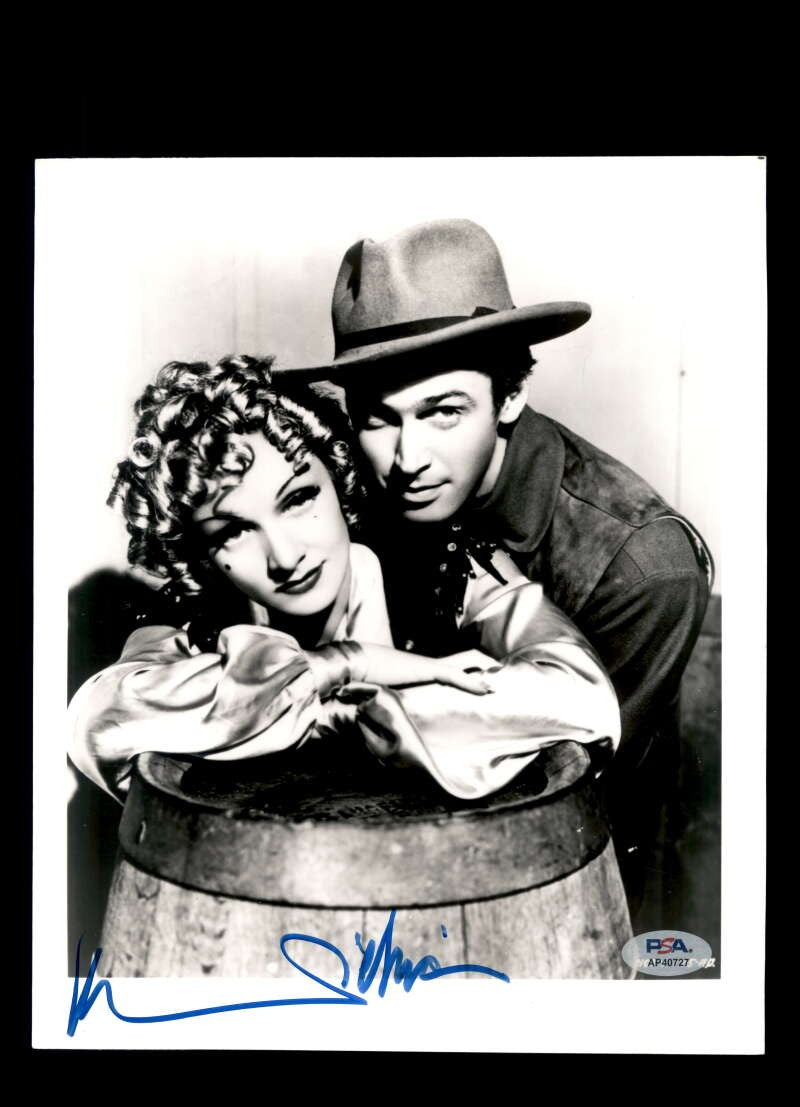 Marlene Dietrich PSA DNA Coa Signed 8x10 Photo Autographed