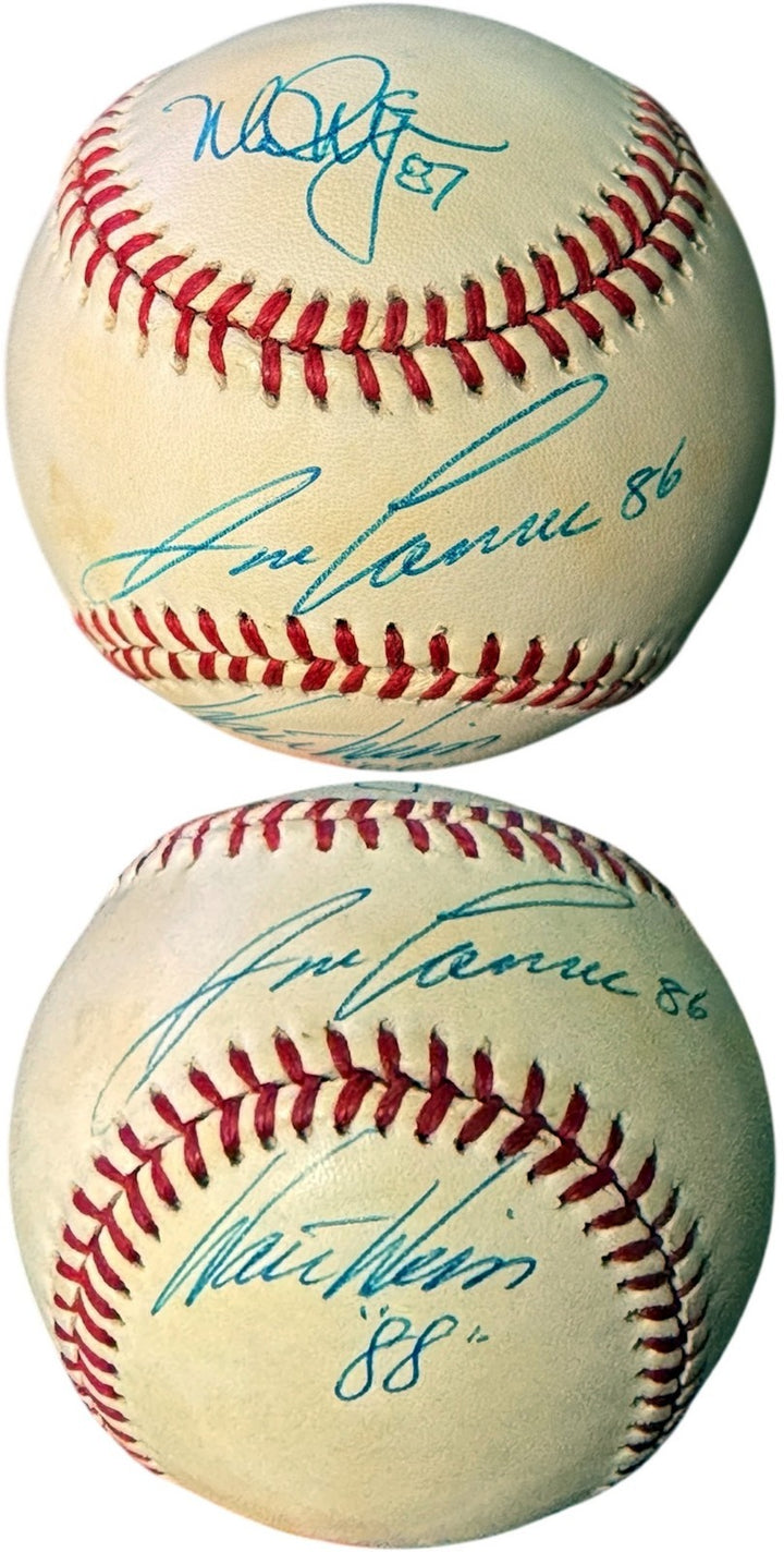 Mark McGwire/Jose Canseco/Walt Weiss signed Rawlings OFC AL Baseball-BAS A's ROY