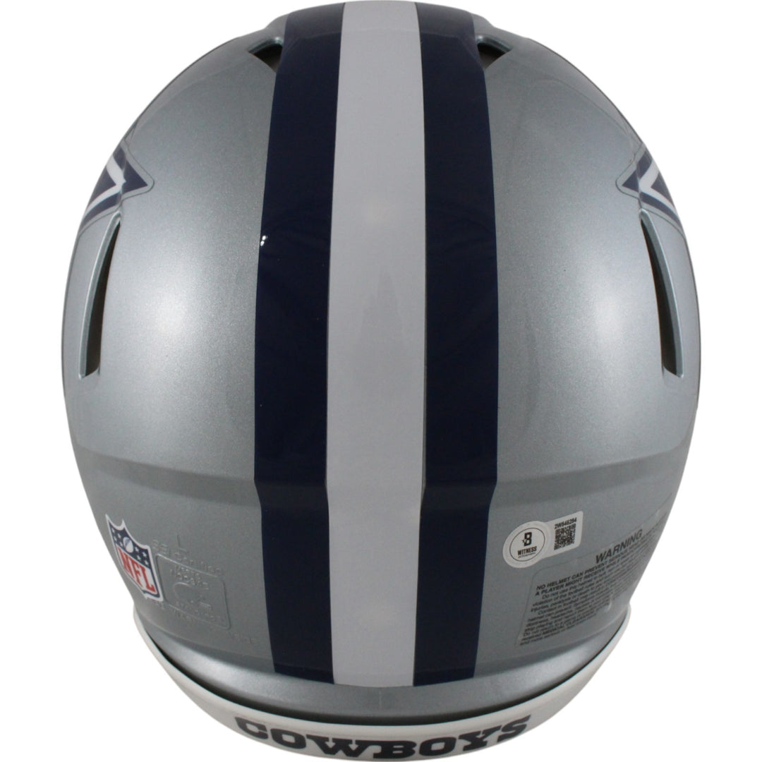 Roger Staubach Autographed Dallas Cowboys Authentic Helmet Beckett Witness 50061