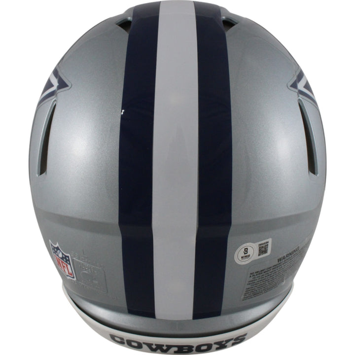 Roger Staubach Autographed Dallas Cowboys Authentic Helmet Beckett Witness 50061