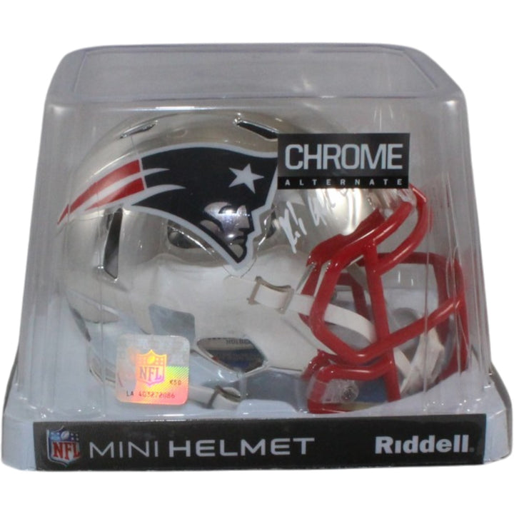 Rob Gronkowski Autographed/Signed Tampa Bay Buccaneers Chrome Mini Helmet 55789