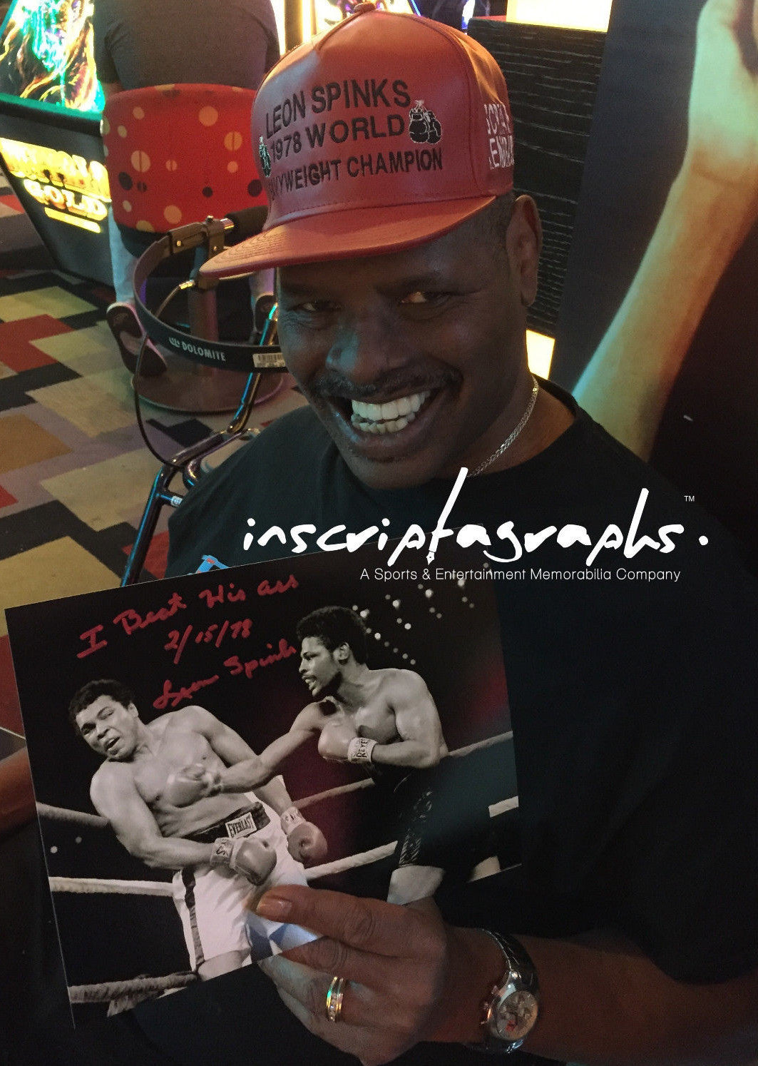 Leon Spinks Signed 8x10 Inscribed COA Inscriptagraphs Michael 8x Muhammad Ali