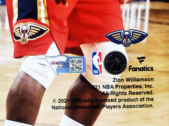 Zion Williamson Signed Framed 16x20 Photo New Orleans Pelicans Fanatics Holo
