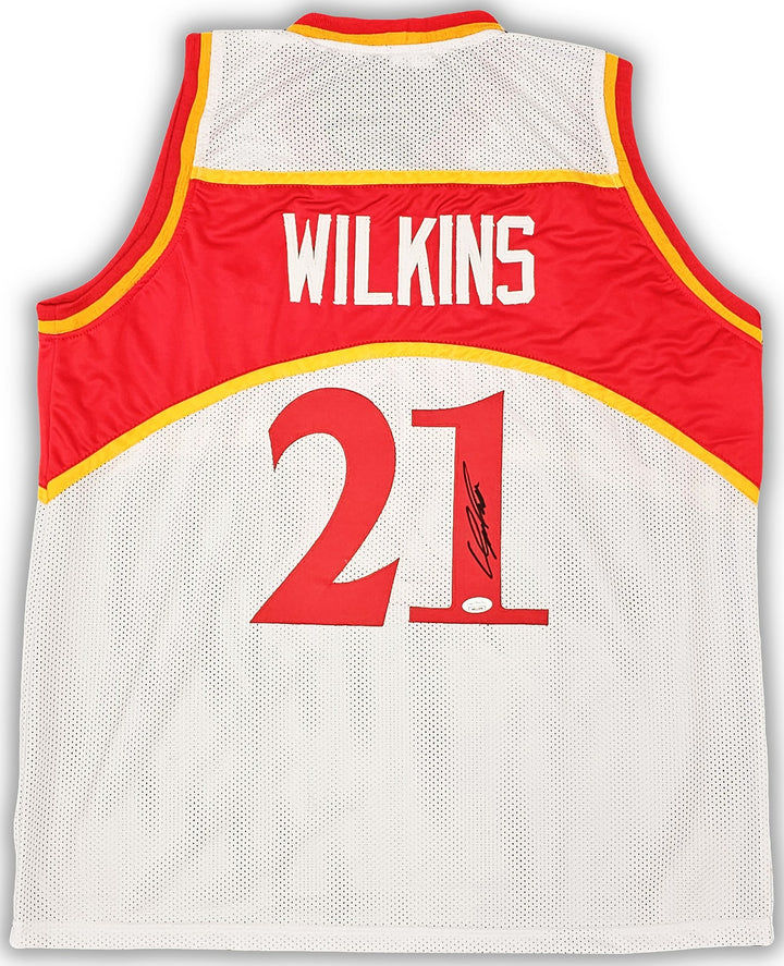 Atlanta Hawks Dominique Wilkins Autographed Signed White Jersey JSA