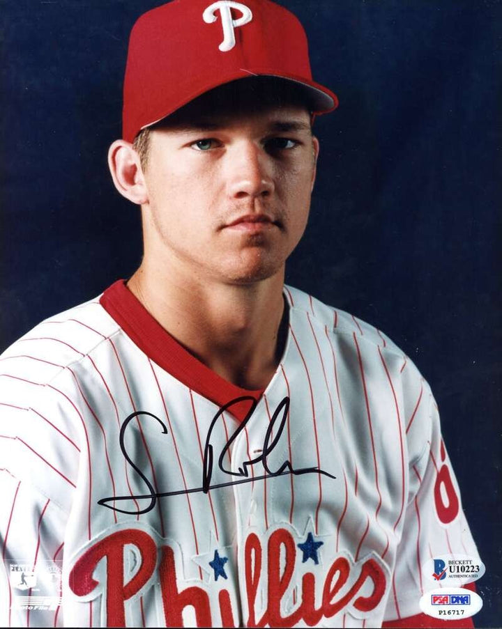 Scott Rolen Beckett BAS Signed 8x10 Photo Phillies Autograph