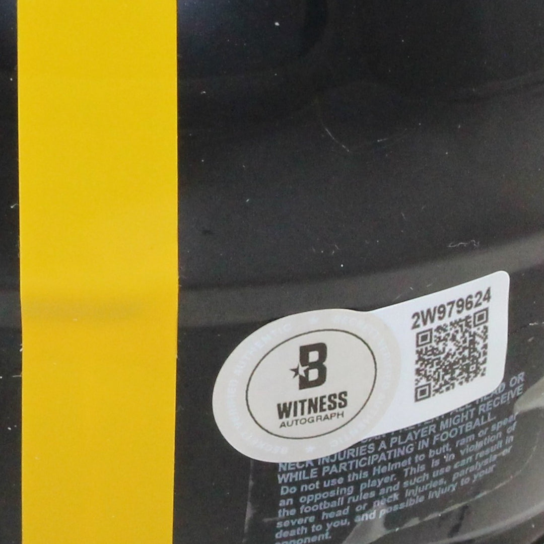 Pat Freiermuth Autographed Pittsburgh Steelers Mini Helmet Beckett Witness 53147