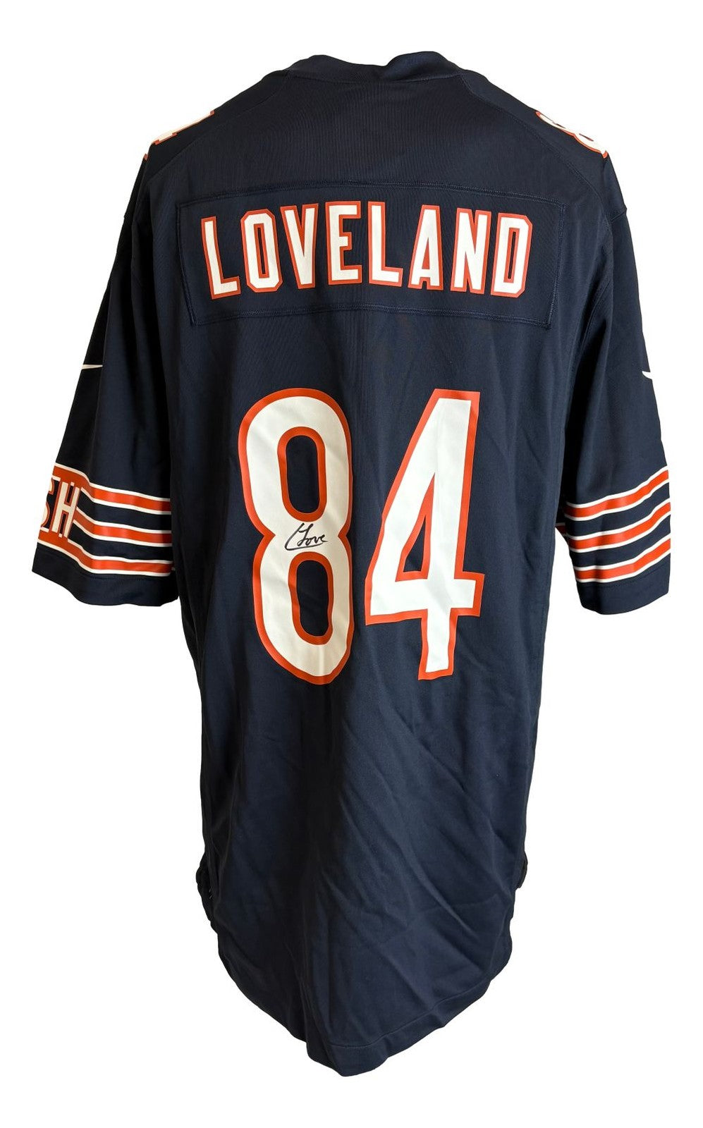 Colston Loveland Signed Chicago Bears Nike Game Replica Jersey BAS