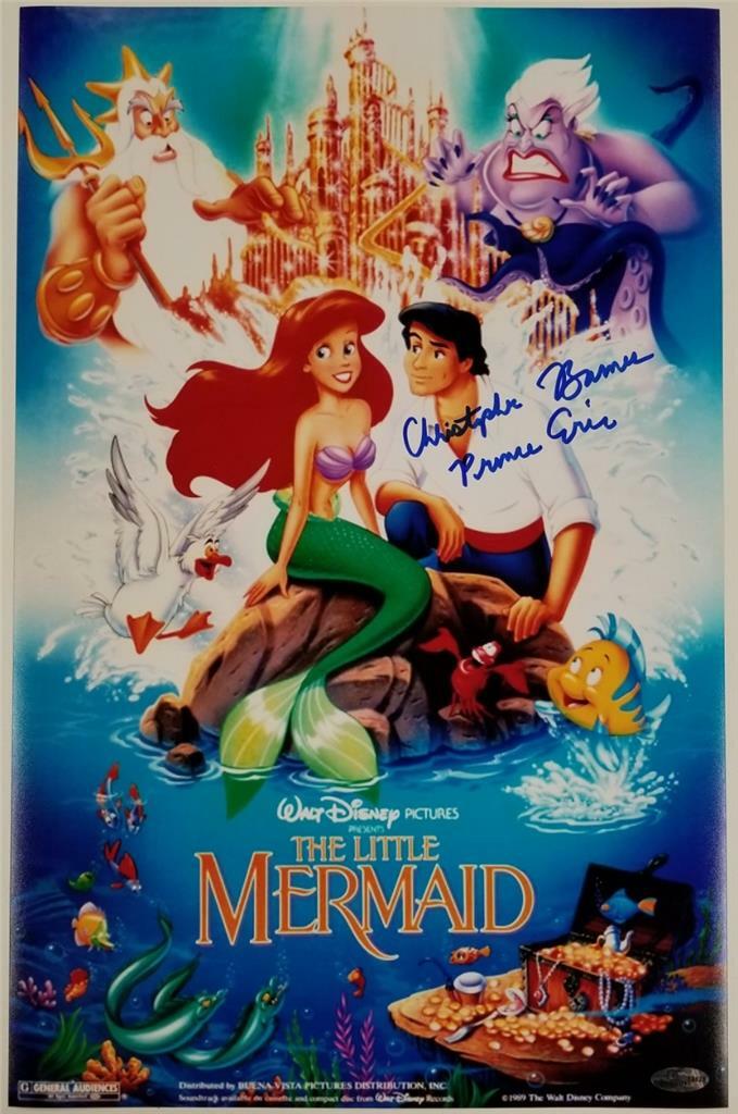 Christopher Daniel Barnes signed Little Mermaid 11x17 Photo (A) ~ OC Dugout Holo