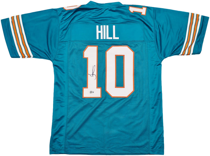 Miami Dolphins Tyreek Hill Signed Teal Jersey Beckett Witness