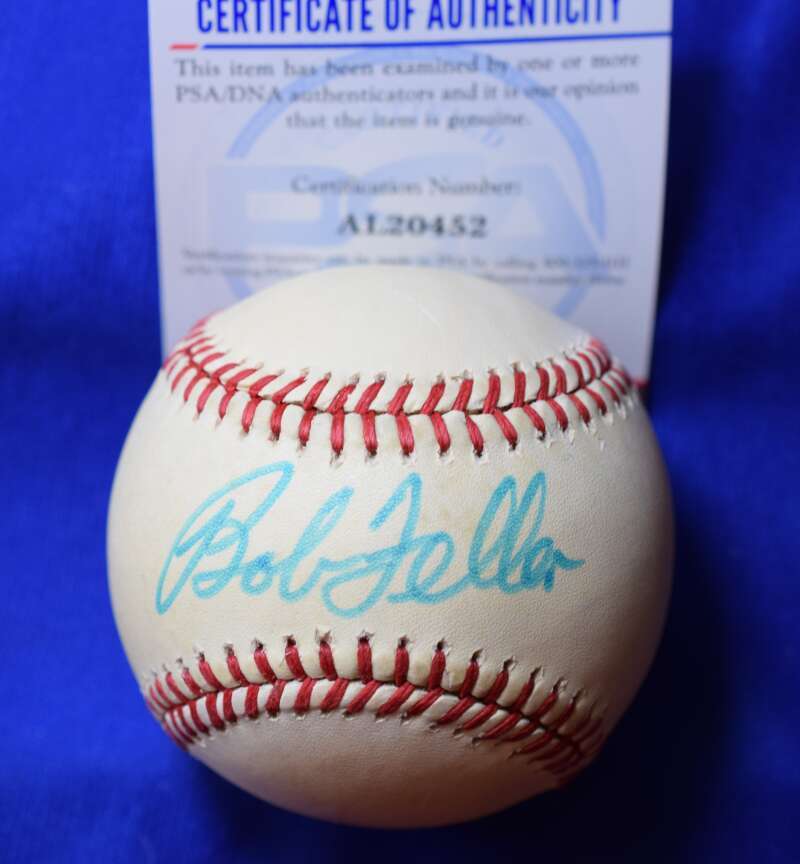 Bob Feller PSA DNA Coa Autograph American League OAL Signed Baseball