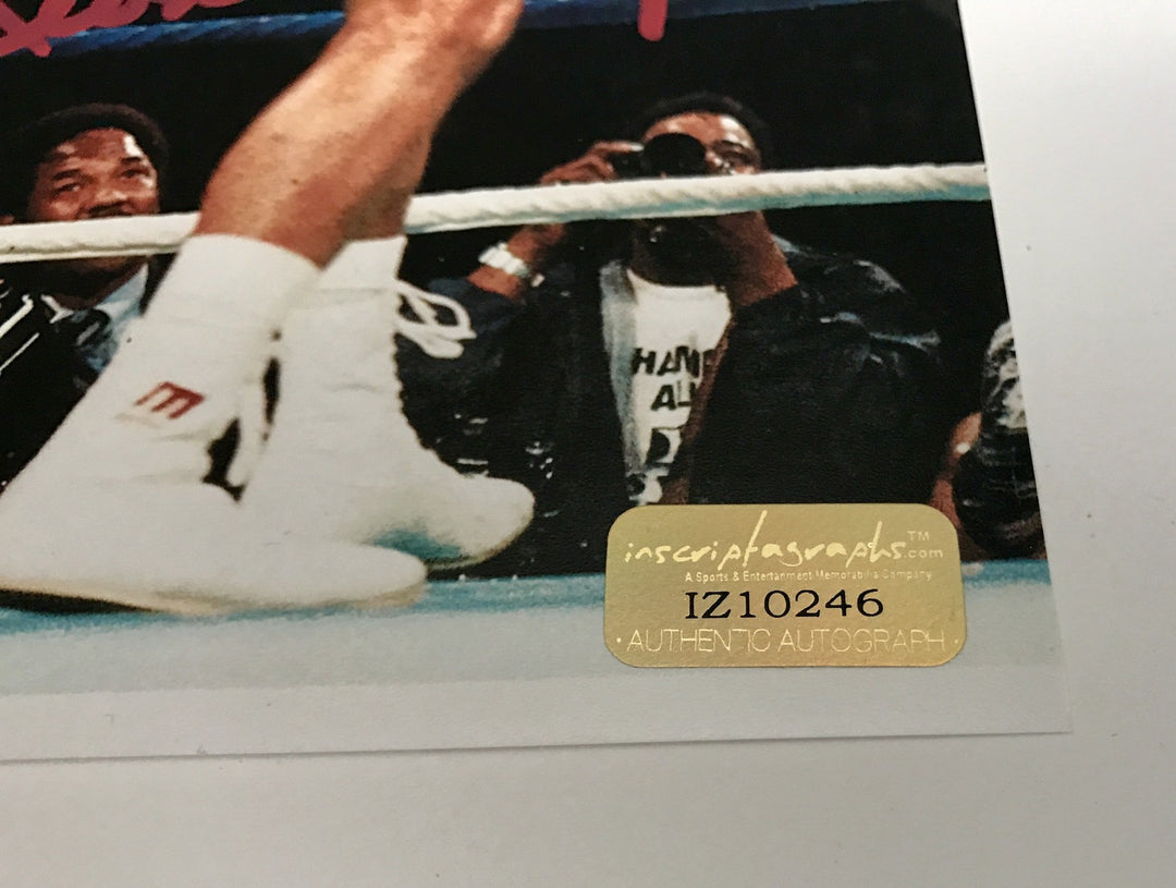 Leon Spinks Signed 8x10 Inscribed "Ali Who?" COA Inscriptagraphs 8x Muhammad