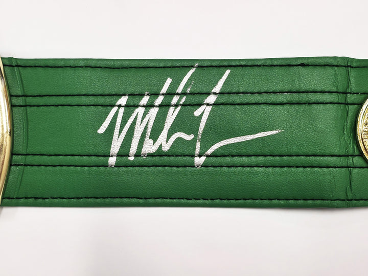 Mike Tyson & Evander Holyfield Auto Green WBC World Championship Boxing Belt JSA