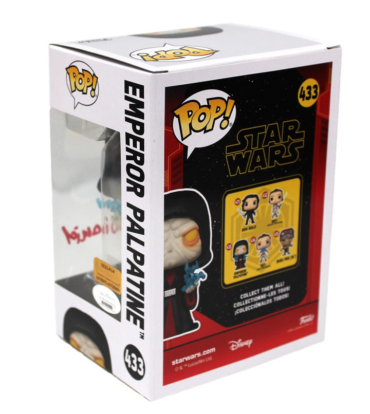Ian McDiarmid Autographed Funko Pop Star Wars Emperor Palpatine 433 JSA IGM COA
