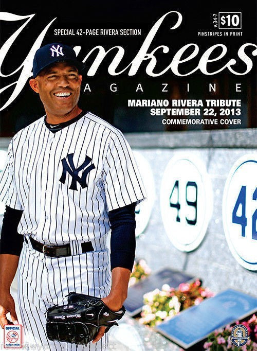 MARIANO RIVERA TRIBUTE DAY NY YANKEES SPECIAL STADIUM PROGRAM SCORECARD MAGAZINE