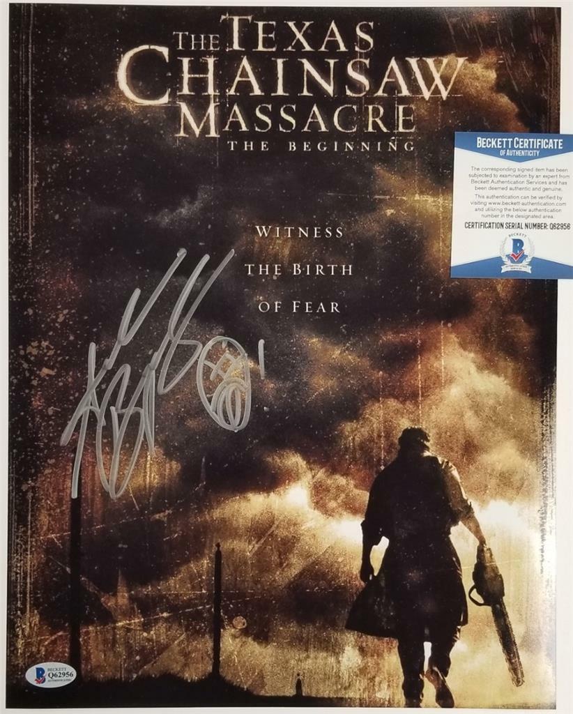 Andrew Bryniarski signed Texas Chainsaw Massacre 11x14 Photo #2 ~Beckett BAS COA