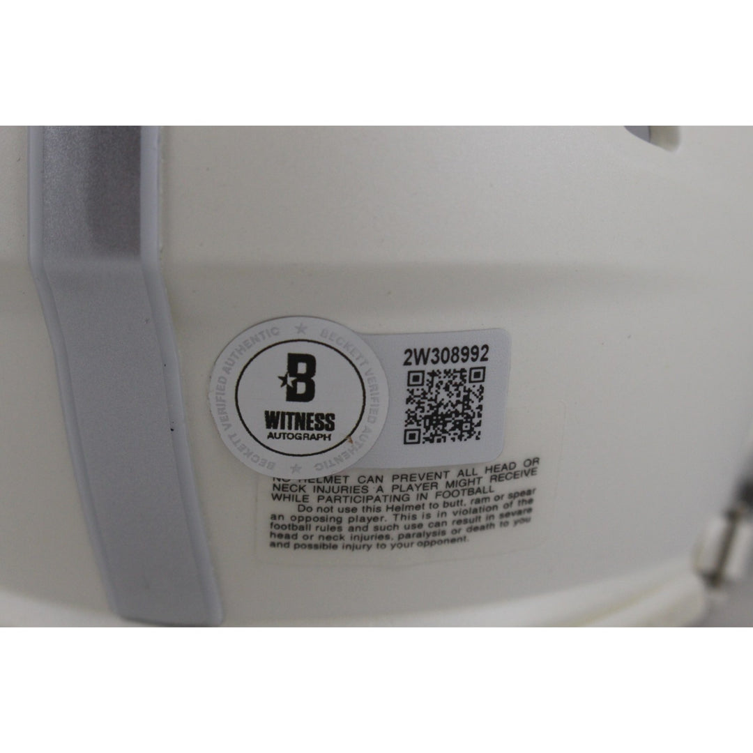 Fran Tarkenton Autographed Minnesota Vikings Alt 24 Mini Helmet Beckett 50841
