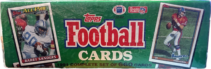 1991 Topps NFL Football Factory Sealed Complete 660 Card Set- NEW UNOPENED
