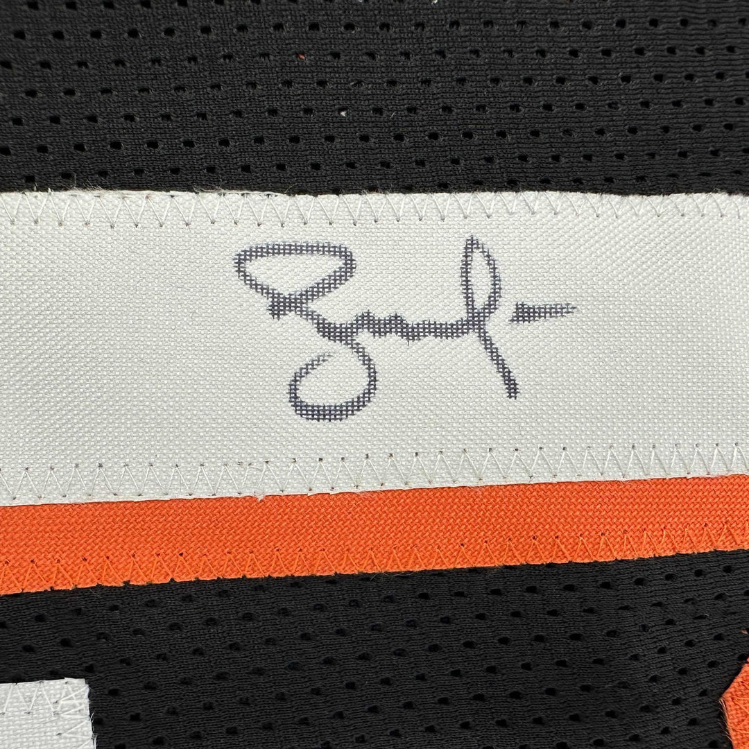 Autographed/Signed Steve Nash Phoenix Black Jersey Beckett BAS COA