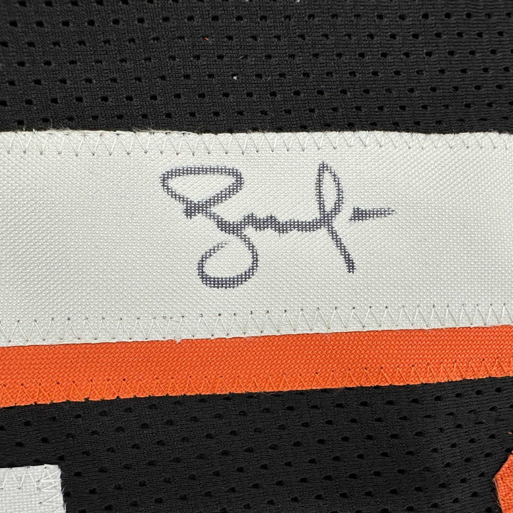 Autographed/Signed Steve Nash Phoenix Black Jersey Beckett BAS COA
