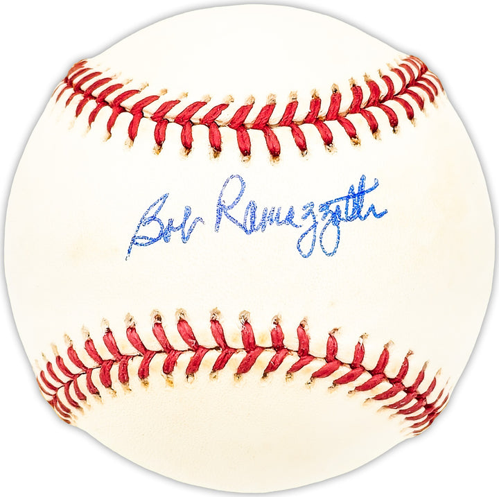Bob Ramazzotti Signed Official NL Baseball Brooklyn Dodgers Beckett QR #BM25396