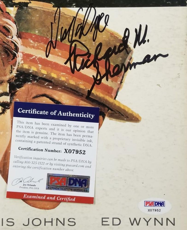 Dick Van Dyke & Richard Sherman signed Original Mary Poppins Vinyl Cover C ~ PSA