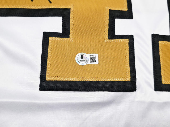 New Orleans Saints Alvin Kamara Autographed Signed White Jersey Beckett Wit