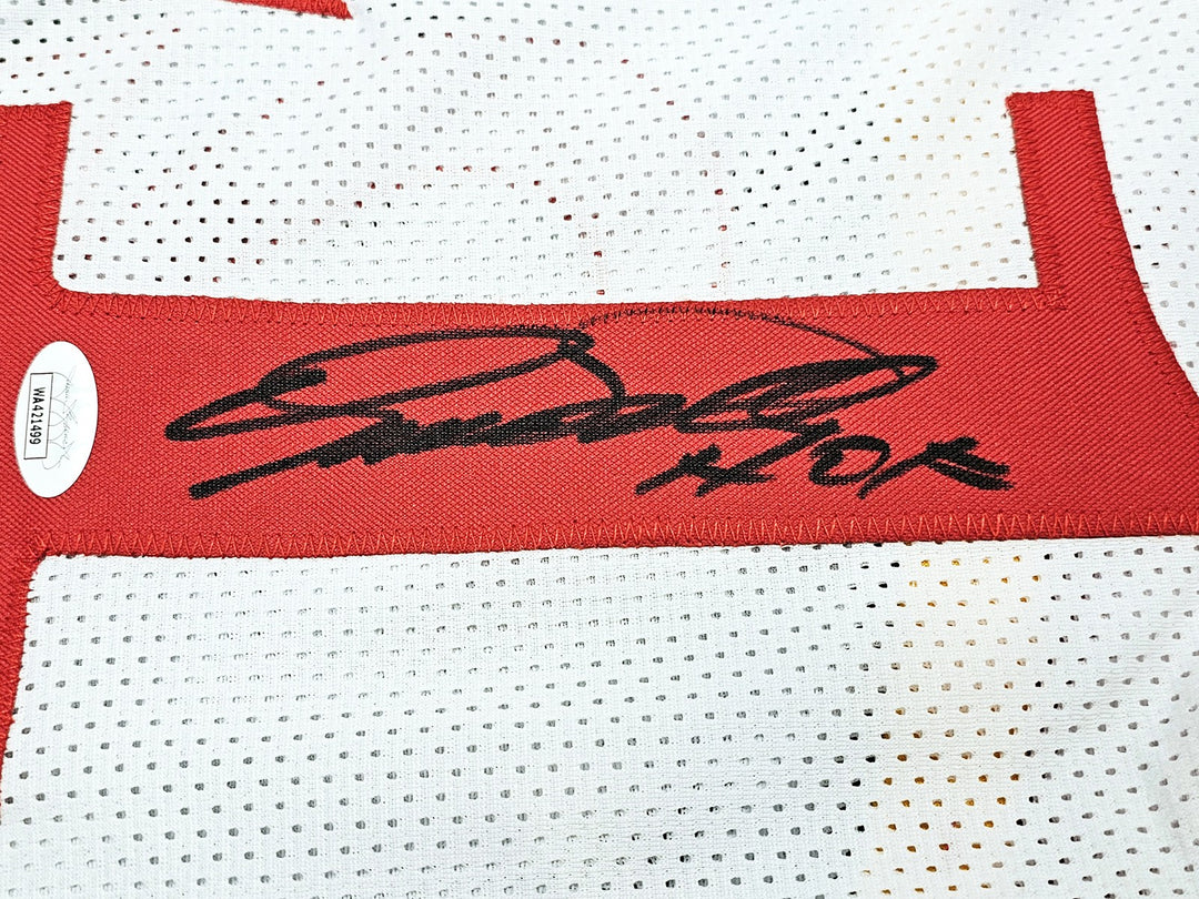 Atlanta Hawks Dominique Wilkins Autographed Signed White Jersey "HOF" JSA