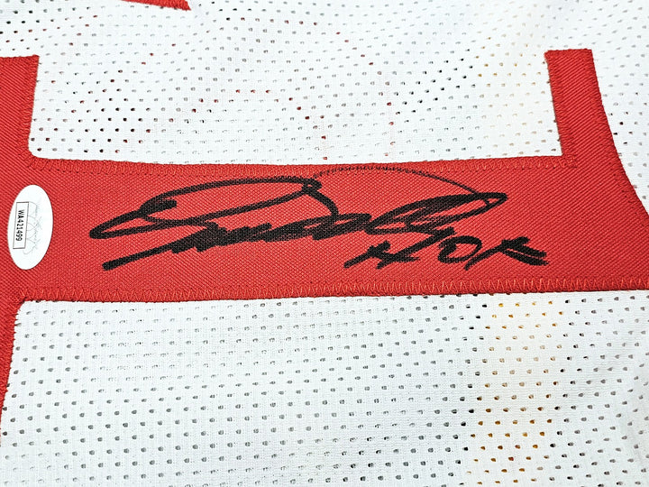 Atlanta Hawks Dominique Wilkins Autographed Signed White Jersey "HOF" JSA