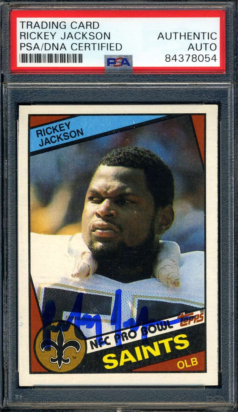 Rickey Jackson PSA DNA Signed 1984 Topps Rookie Autograph