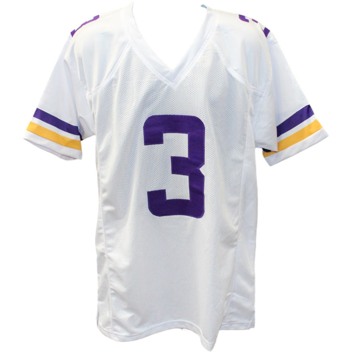 Jordan Addison Autographed/Signed Pro Style White XL Jersey Beckett 40947