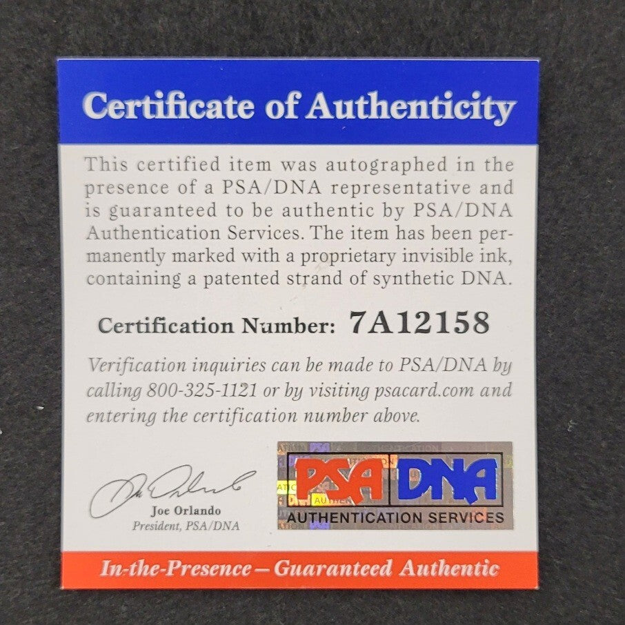 STEVE CARLTON Signed 3-inscription STAT MLB Baseball LE # /32 ~ PSA Witness COA