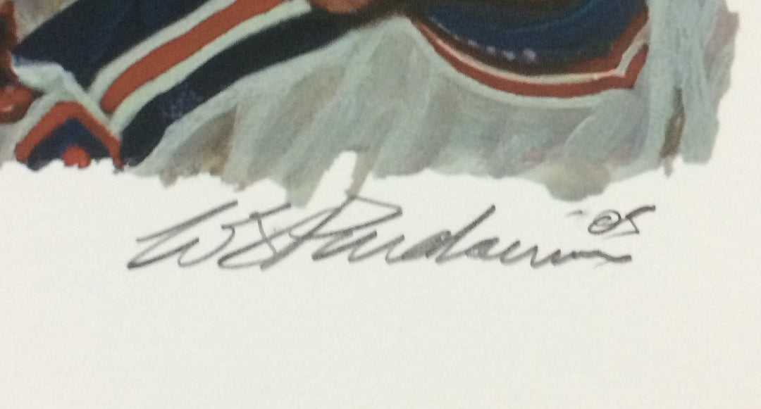 1994 stanley cup Ny Rangers Lithograph PHOTO Signed bill purdom Mark Messier Le