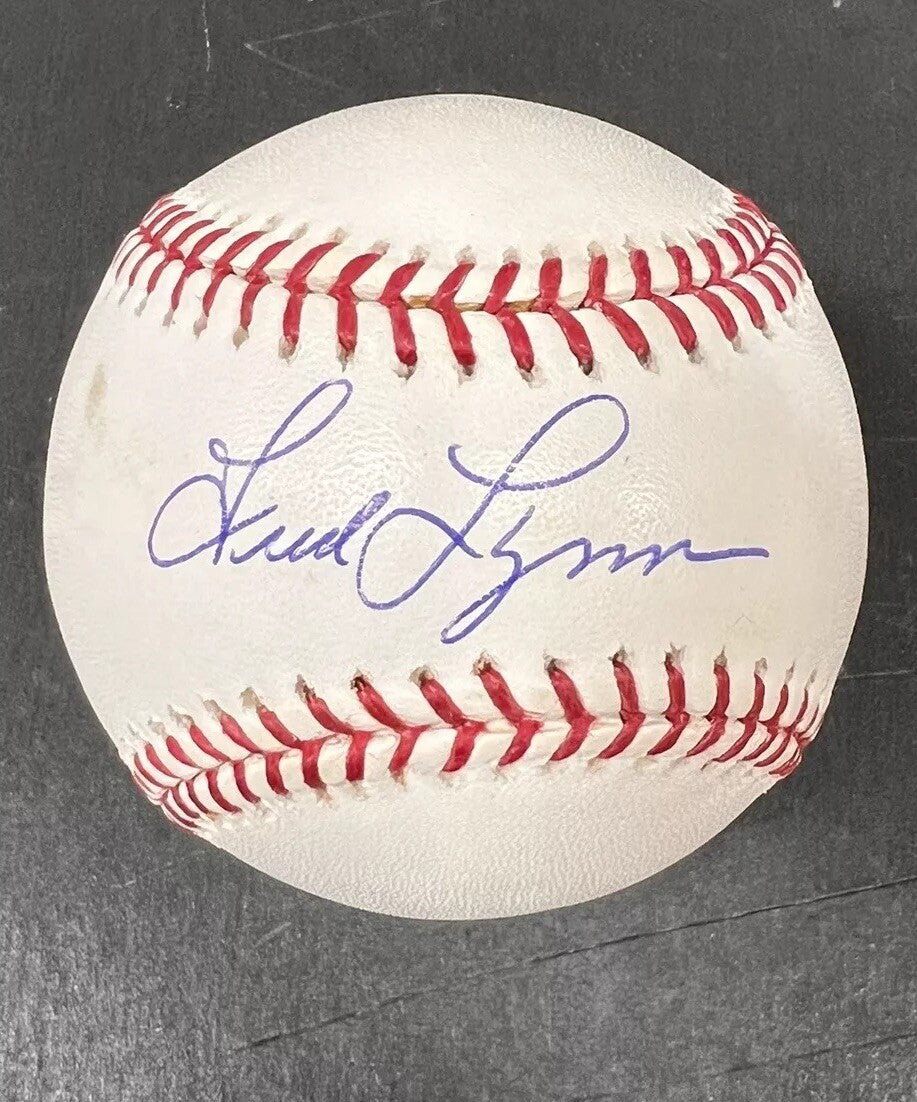 Fred Lynn Signed Official MLB Baseball Mvp Roy Autograph Boston Red Sox MLB COA