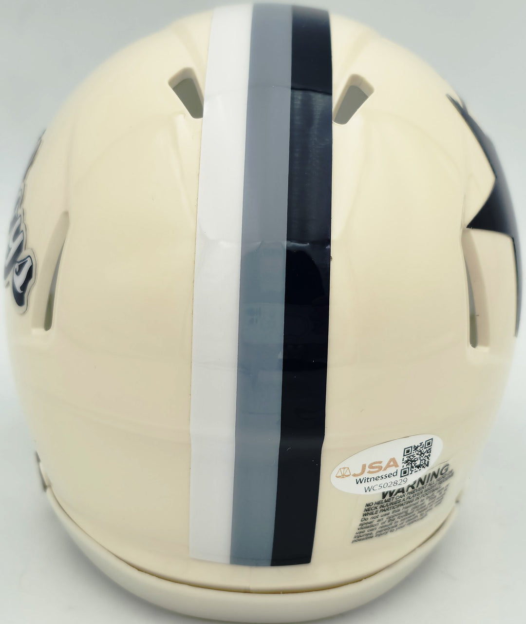 George Pickens Signed Dallas Cowboys Cream Retro Speed Mini Helmet JSA Witness