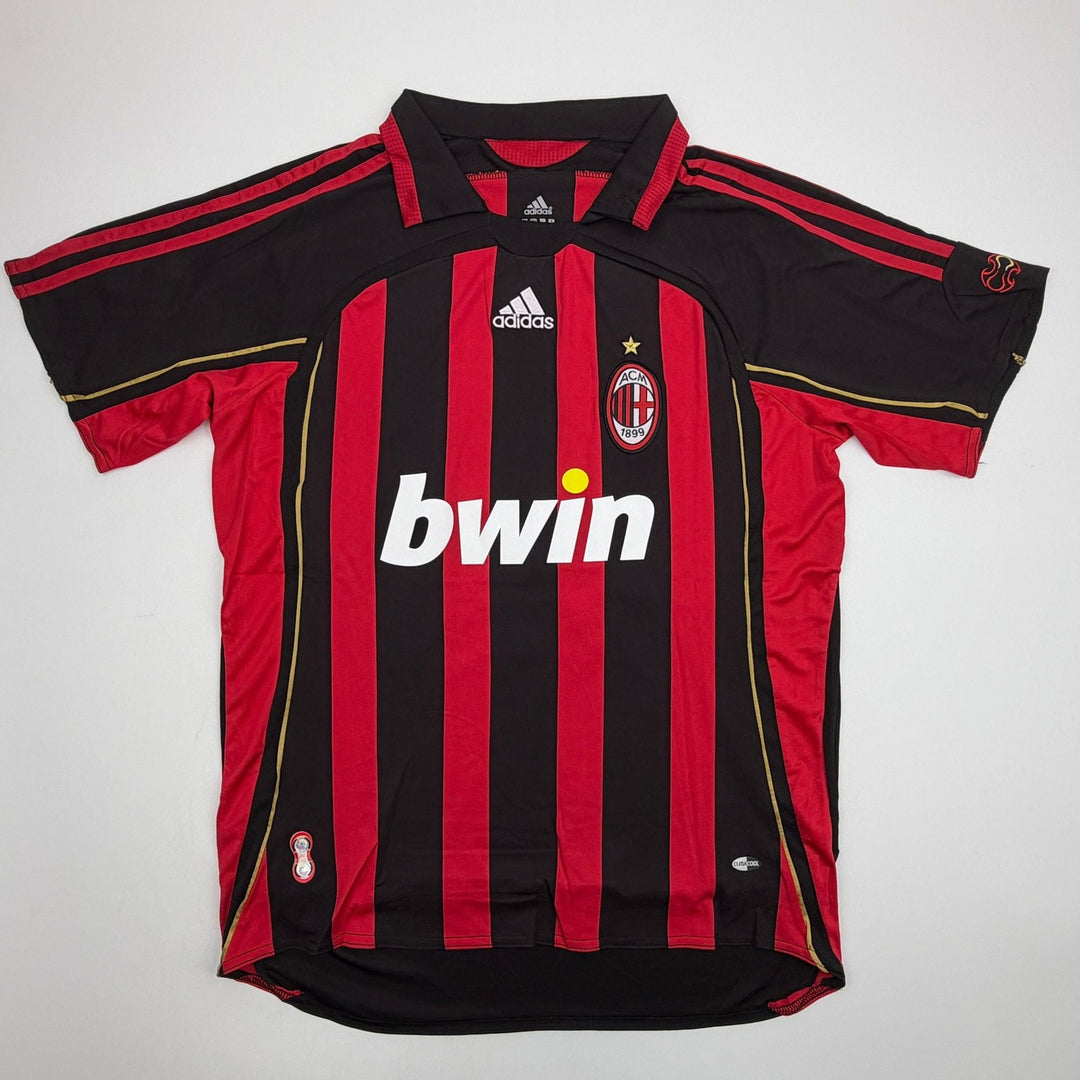 Autographed/Signed Cafu AC Milan Black/Red Soccer Jersey Beckett BAS COA