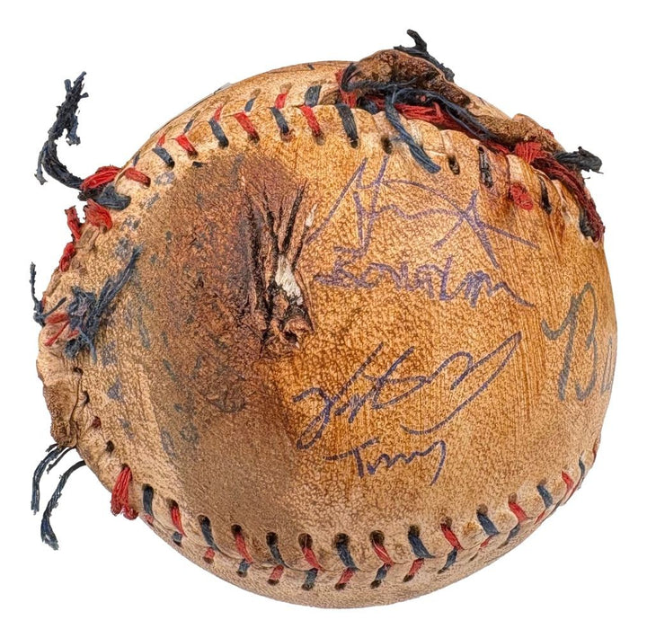 The Sandlot Cast (8) Signed Babe Ruth Replica Signed Baseball Renna Guiry BAS