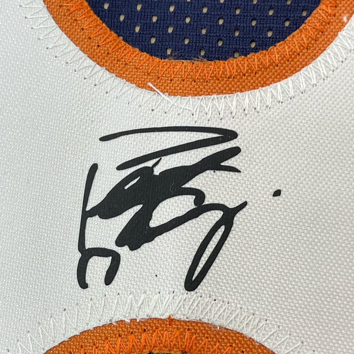 Framed Facsimile Autographed Peyton Manning 33x42 Blue Reprint Laser Auto Jersey